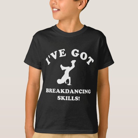クールなbreakdanceのデザイン tシャツ (正面)