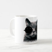 クールなCAT. コーヒーマグカップ (正面左)