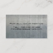 クールなdjのロゴの金属のtekstの名刺 名刺 (裏面)