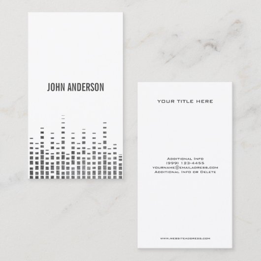 クールなDJの名刺 名刺 (正面/裏面)