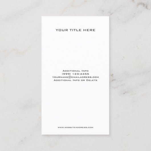 クールなDJの名刺 名刺 (裏面)