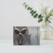 クールなdjの金属叫びの名刺 名刺 (スタンド正面)