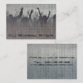 クールなdjの金属名刺 名刺 (正面/裏面)