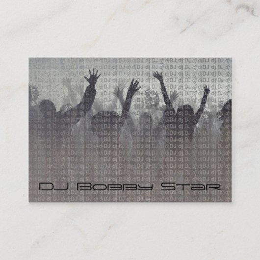 クールなdjの金属名刺 名刺 (正面)