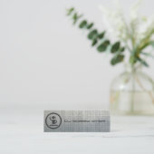 クールなdjアイコン金属名刺 スキニー名刺 (スタンド正面)