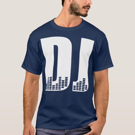 クールなDJビートディスクジョッキー Tシャツ (正面)