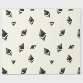 クールなEthereum Cryptocurrencyの硬貨の印パターン ラッピングペーパー (フラット)