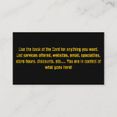 クールなfflのディーラーカード 名刺 (裏面)