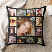 クールなInstagramの写真のコラージュ クッション (ブランケット)