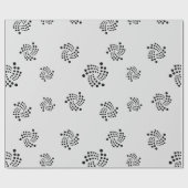 クールなIota Cryptocurrencyの硬貨の印パターン ラッピングペーパー (フラット)