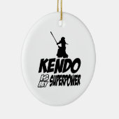 クールなKENDOのデザイン セラミックオーナメント (右)