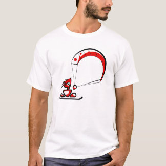 クールなkitesurfの漫画の男 tシャツ