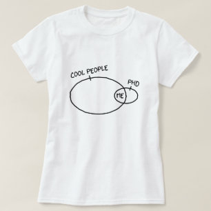 クールなPhDのTシャツ(薄い色) Tシャツ
