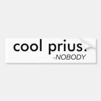 "クールなPrius"のおもしろいなバンパーステッカー バンパーステッカー