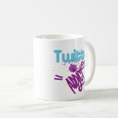 クールなTwitterの常習者のカスタムな落書きの芸術はマグをリミックスします コーヒーマグカップ (正面右)