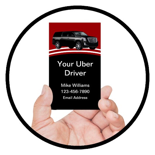 クールなUberドライバー オートモーティブ 名刺