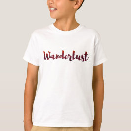 クールなWanderlustのTシャツ/sunset/海洋旅行 Tシャツ