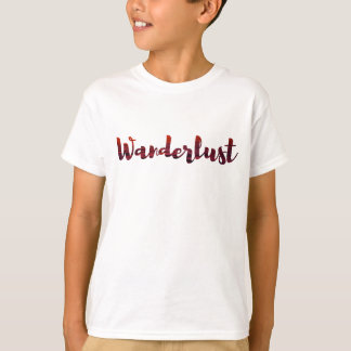 クールなWanderlustのTシャツ/sunset/海洋旅行 Tシャツ