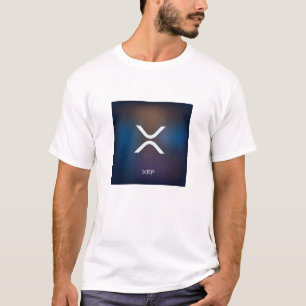 クールなXRP Cryptocurrencyの硬貨の印 Tシャツ