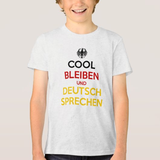 クールにいこう ドイツ語を話そう トライブレンドＴシャツ (正面)