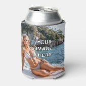 クールにキメろ！🍻 画像またはテキストを追加できる缶クーラー 缶クーラー (缶正面)