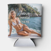 クールにキメろ！🍻 画像またはテキストを追加できる缶クーラー 缶クーラー (正面)