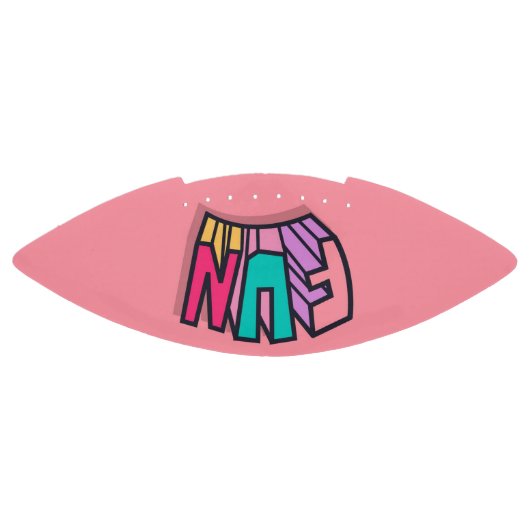 クールはっきりしたカラフル「おもしろい」ピンクトレンディースポーツ アメリカンフットボール (パネル)