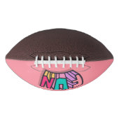クールはっきりしたカラフル「おもしろい」ピンクトレンディースポーツ アメリカンフットボール (正面)