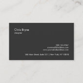 クールはっきりしたモダン黒とバラの金ゴールドストライプの2 名刺 (裏面)