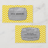 クールはっきりした山紋銀箔パネル 名刺 (正面/裏面)