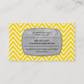 クールはっきりした山紋銀箔パネル 名刺 (裏面)