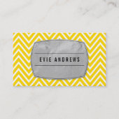 クールはっきりした山紋銀箔パネル 名刺 (正面)