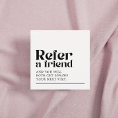 クールはっきりした白黒美しいサロン 紹介カード