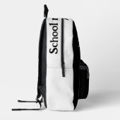 「クールやれ!」 サングラスのバックパックを着たかわいい犬 プリントバックパック (左)