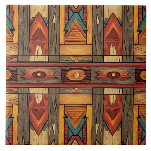 クールアステカフェイク陶瓦 タイル (正面)