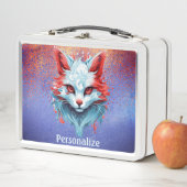 クールアニメ魔法ねこゴシックパーソナライズされた メタルランチボックス (インサイチュ)