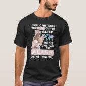 クールアリエフシティ誇りを持ったAlief Houston Texの少女 Tシャツ (正面)