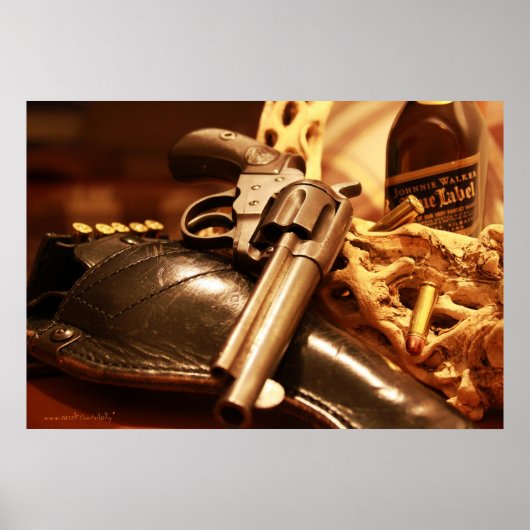 クールアンティーク子馬リボルバー撮影ポスター ポスター (正面)