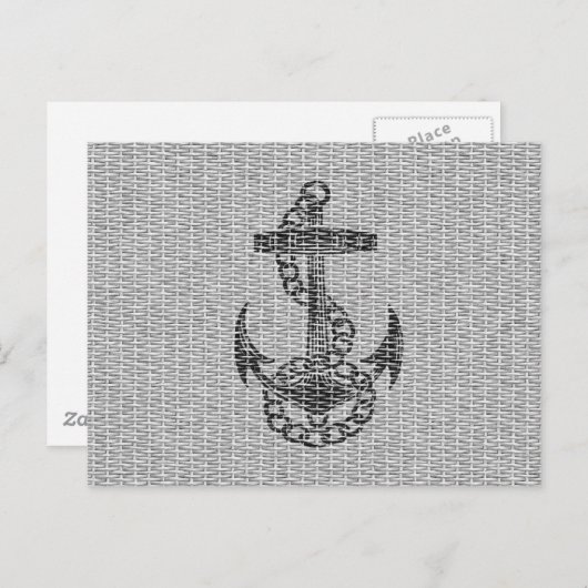 クールアンティーク黒いかり絵を描 ポストカード (正面/裏面)