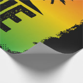 クールイリージャマイカラスタファリ感じアグッド引用文 ラッピングペーパー (角)