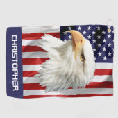 クールイーグル国旗 ゴルフタオル (横)