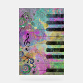 クールウォーター色カラフルピアノ アクリルサイン (正面)