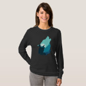 クールウルフ 北極の野生生物 タロットTシャツ Tシャツ (正面フル)