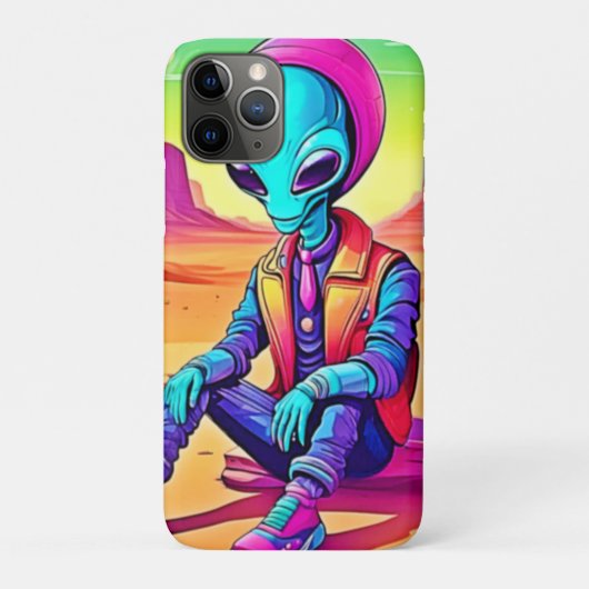 クールエイリアンのデザートチル Case-Mate iPhoneケース (裏)