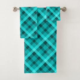 クールエレガントターコイズプリド浴用タオル バスタオルセット