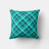 クールエレガントターコイズ装飾用クッション クッション (裏面)