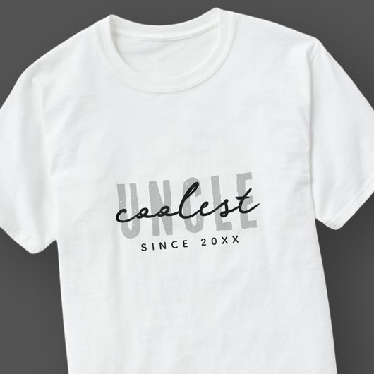 クールエレガントモダンシンプル叔父の父の日 Tシャツ