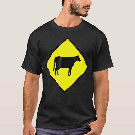 クールカウクロッシングサイン Tシャツ (正面)