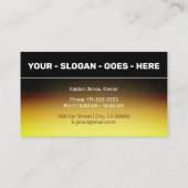 クールカスタムゴールデンクロムブラックカーサービス 名刺 (裏面)