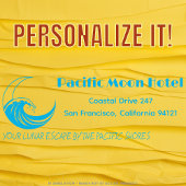 クールカスタムパシフィックムーンホテルロゴ差出人住所 セルフインキングスタンプ